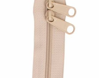 Annie Double Slide Handbag Zipper 30" Natural Zipper #ZIP30-130