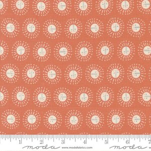 3/4 Yards Left!  Noahs Ark Novelty Dots Sun Peach Yard (44"/45") Wide by Stacy Iest Hsu Licensed Moda Fabrics. 20873 16 100% Cotton