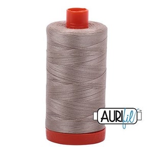 Aurifil 50 WT Mako Cotton Thread-Rope Beige 1422 yards #1050-5011