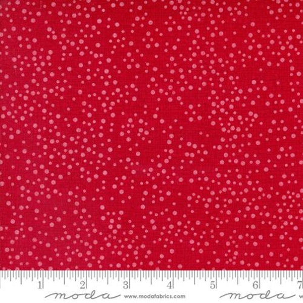 Winterly Thatched Collection Dotty Crimson Christmas Red Yardage by Robin Pickens for Moda Fabrics  #48715 43 (44"/45") Wide 100% Cotton