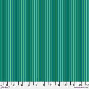 True Colors Collection Tiny Stripes Songbird Yardage by Tula Pink for Free Spirit Fabrics 100% Cotton (44&quot;/45&quot;) Wide #PWTP186.SONGBIRD