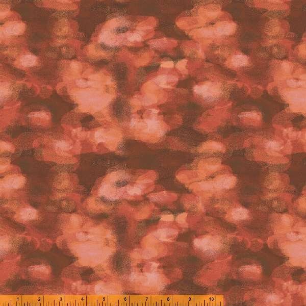 Yippie Yi Yo Ki Yay Collection Textured Burnt Red Blender Yardage by Laura Heine for Windham Fabrics 44" Width 100% Cotton #53240-5