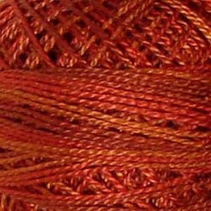 Valdani Terracotta Twist  Variegated Pearl Cotton~O510~27 Meter Spool Balls 3 Strand Floss Thread~