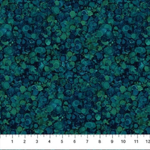 Cedarcrest Falls Collection Bubble Texture Navy Teal Yardage by Deborah Edwards for Northcott Fabrics DP26912-49 43"/44" Wide~100% Cotton