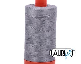Aurifil 50 WT Mako Cotton Thread-Light Grey 1422 yards #1050-2605