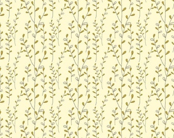 Adel In Autumn Collection Vines Cream Yardage by Sandy Gervais for Riley Blake Designs (43" x 44") Wide C10826-CREAM 100% Cotton