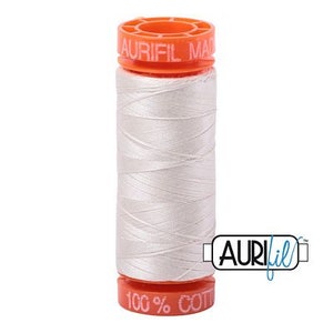 Aurifil 50 WT Mako Cotton Thread-Muslin Small Spool 220 yards #20050-2311