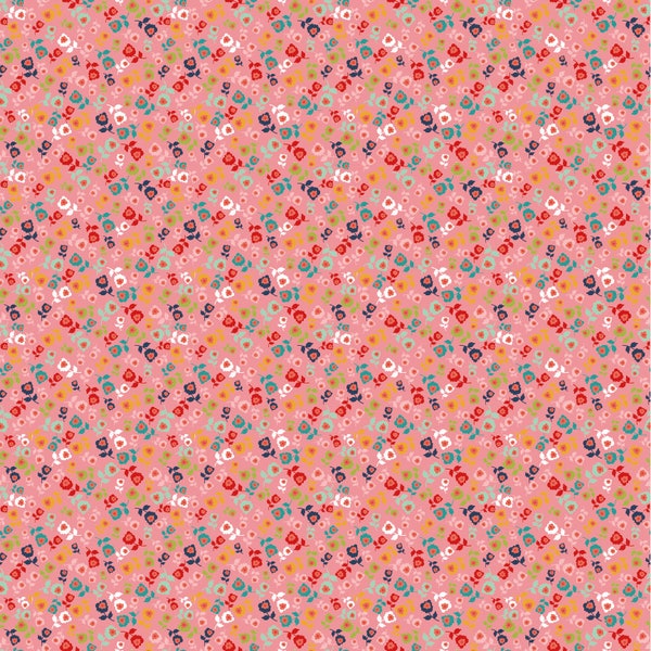 Betsy's Sewing Kit Collection Corn Flowers Pink Yardage for Poppie Cotton~100% Cotton #BK22116