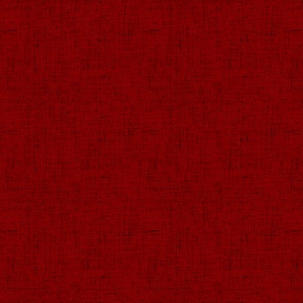 Timeless Linen Basics Collection Blender Dark Red Yardage by Stacy West for Henry Glass Fabrics (44" x 45") 1027-880 100% Cotton