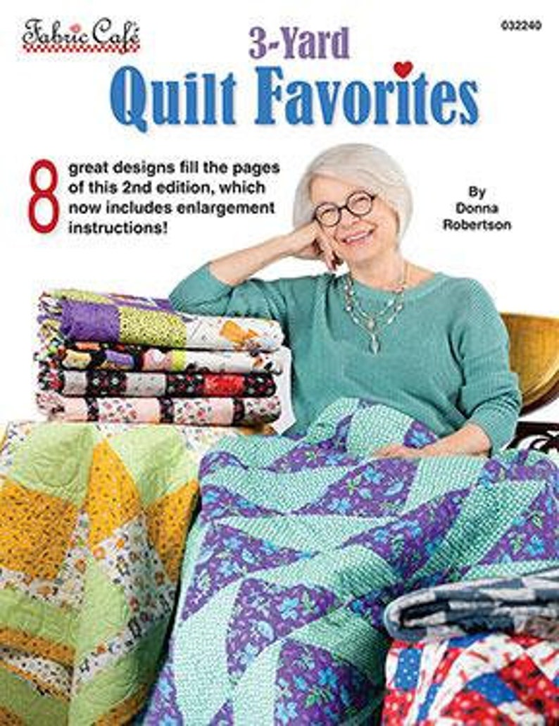 3 Yard Quilt Favorites Quilt Pattern Book by Donna Robertson Etsy