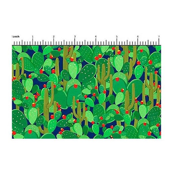 All Texas Shop Hop Collection Texas Cactus Green Yardage (44" x 45") Wide by QT Fabrics #800 GREEN 100% Cotton