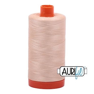 Aurifil 50 WT Mako Cotton Thread-Pale Flesh 1422 yards #1050-2315