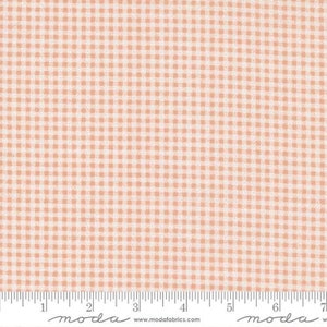 1 Yard  Left! Peachy Keen Weathered Gingham Checks Plaids Peach Floral by Corey Yoder~Moda Fabrics (44"/45") 100% Cotton #29176-18