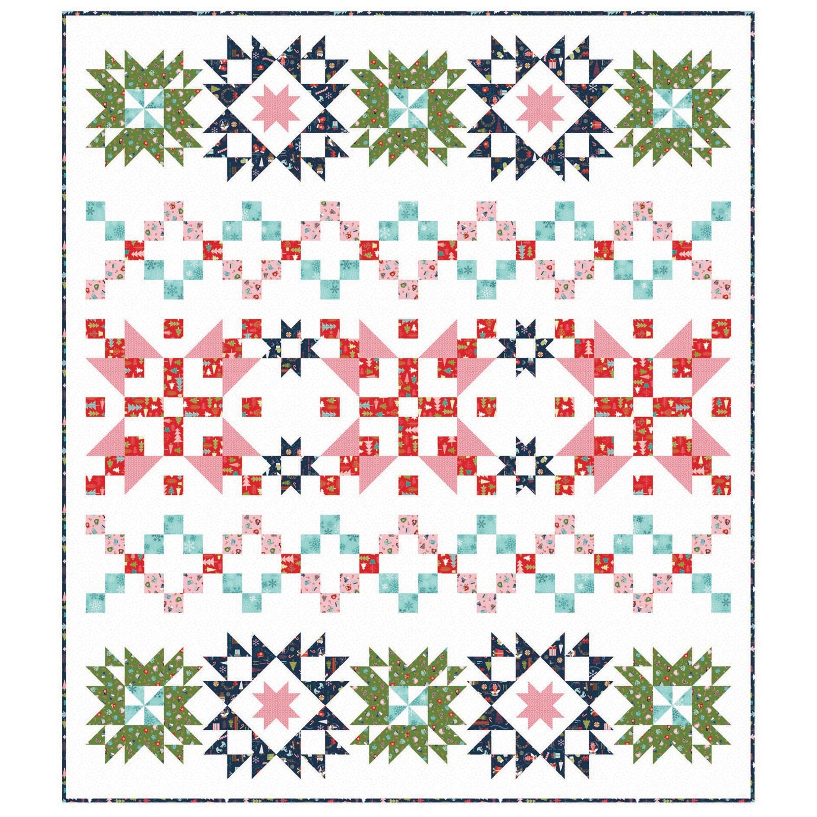 Kimberbell Cup of Cheer Merry Making Quilt Fabric Kit Finished - Etsy
