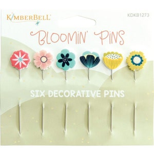 Kimberbell Bloomin Pins 6 Per Pack by Kim Christopherson for Kimberbell #KDKB-1273