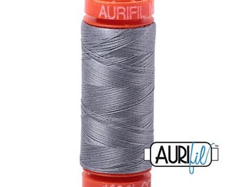 Aurifil 50 WT Mako Cotton Light Gray Thread Spool 220 yards #20050-2605