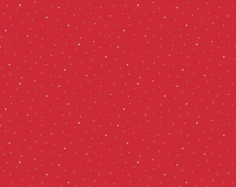 1-5/8 Yards Left! Dapple Dot Riley Red Dot Yardage by The RBD Designers for Riley Blake Designs (43" x 44") Wide C640-RILEYRED 100% Cotton