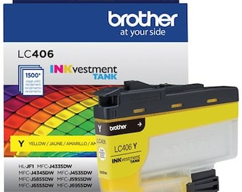 Brother LC406Y Yellow INKvestment Tank Ink Cartridge