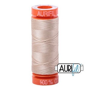 Aurifil 50 WT Mako Cotton Thread-Ermine Small Spool 220 yards #20050-2312