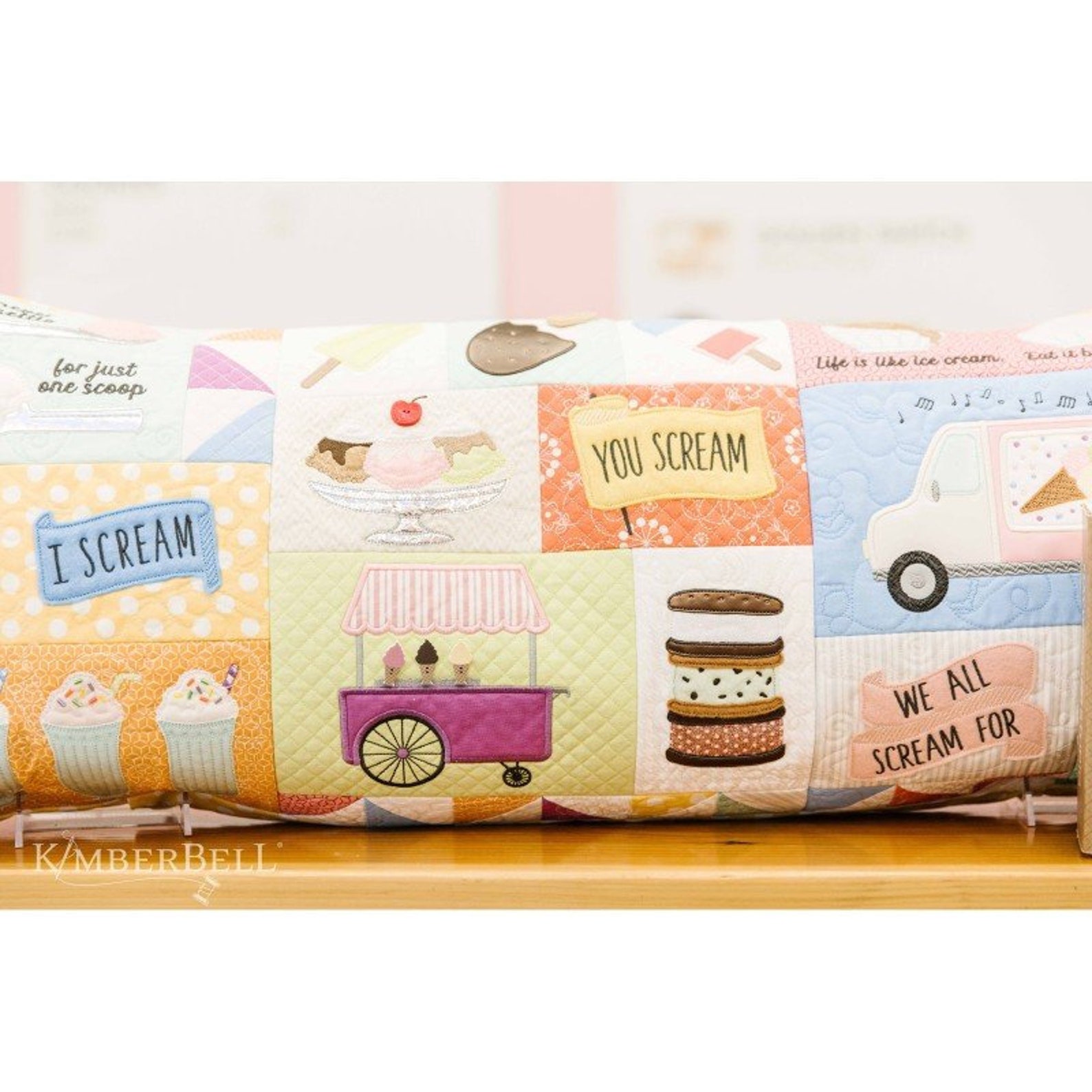 Kimberbell Two Scoops Bench Pillow Fabric Kit by Kim Etsy