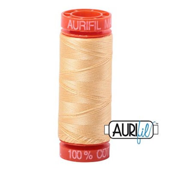Aurifil Cotton Mako 2130 Medium Butter 50 wt Aurifil Cotton Mako 2130 Medium Butter 50 wt
