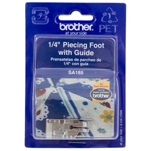 Brother 1/4&quot; Piecing Foot With Guide #SA185