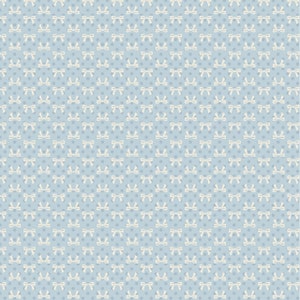 Dots and Posies Collection Bows Blue Yardage for Poppie Cotton~100% Cotton #DP20408