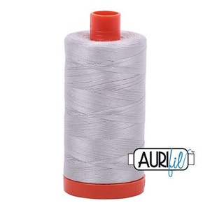 Aurifil 50 WT Mako Cotton Thread-Aluminum 1422 yards #1050-2615