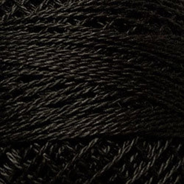 Valdani Brown Black Dark Perle Cotton-#8123- 100 Meters 12 WT Thread~