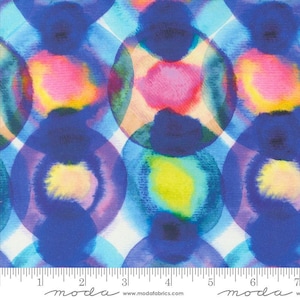 Flower Patches Neon Orbs Blenders Dots Watercolor Multi Yardage (44/45) Wide by Amarilys Henderson for Moda Fabrics 100% Cotton 21826-11
