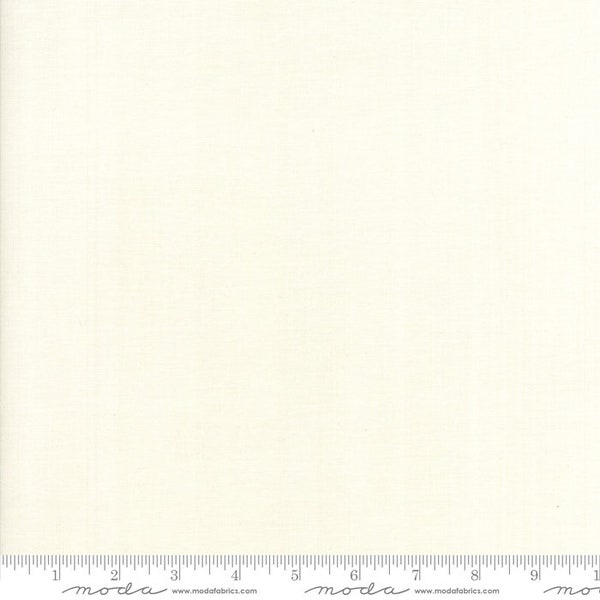 Bella Solids Collection Porcelain for Moda Fabrics #9900 182 100% Cotton 44"/45" Wide