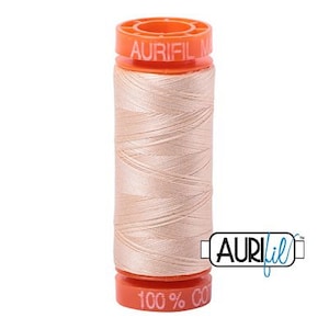 Aurifil 50 WT Mako Cotton Thread Pale Flesh Spool 220 yards #20050-2315