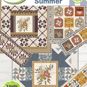 Sale! Indian Summer Quilt Pattern Book by Kathy Skomp and Bekah Pipes~ Designs by Lavender Lime~DLL-161