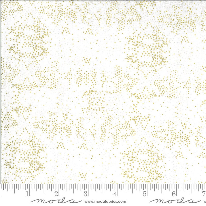 4445 Dwell In Possibility Fading Light Natural Cream Metallic Yardage Wide by Gingiber for Moda Fabrics 100/% Cotton #48317 19M
