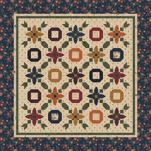 Hope Blooms Collection Quilt Kit Quilt Size: (66&quot; x 66&quot;) Tablerunner (22&quot; x 46&quot;) by Kansas Troubles for Moda Fabrics 100% Cotton #KIT9670