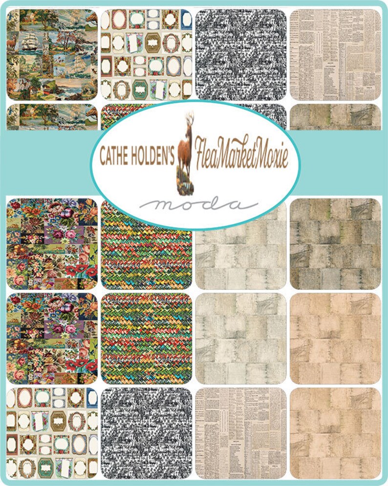 Flea Market Moxie Collection Novelty Wine Crates Tan Yardage by Cathe Holden for Moda Fabrics #7365-13D ~ 100/% Cotton