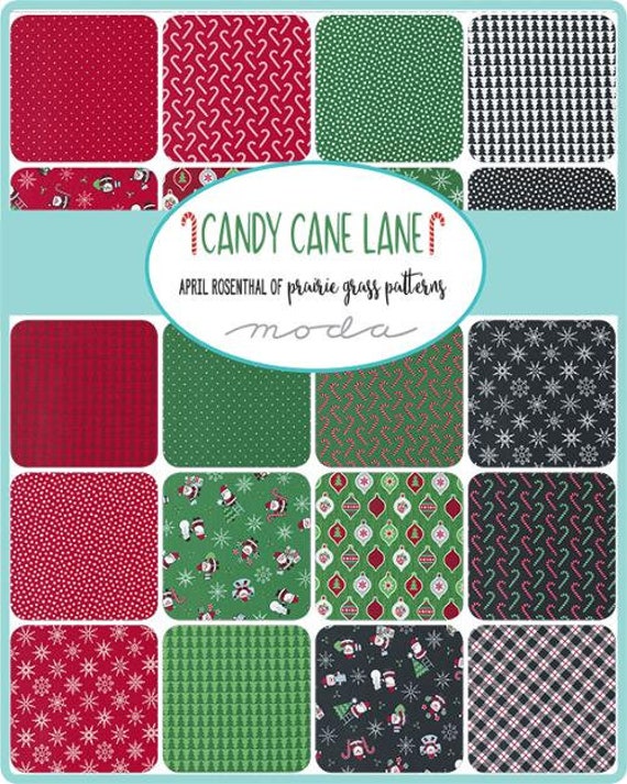 CLEARANCE - Candy Cane Lane Fat Quarter Bundle