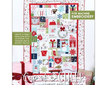 Kimberbell Cup of Cheer Advent Quilt Embroidery Book w/ CD for Machine Embroidery  #KD812