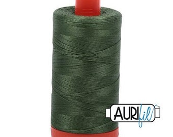 Aurifil Mako 2024 50 Wt 100% Hilo De Algodón, Cono De 6,452 Yardas Blanco 
