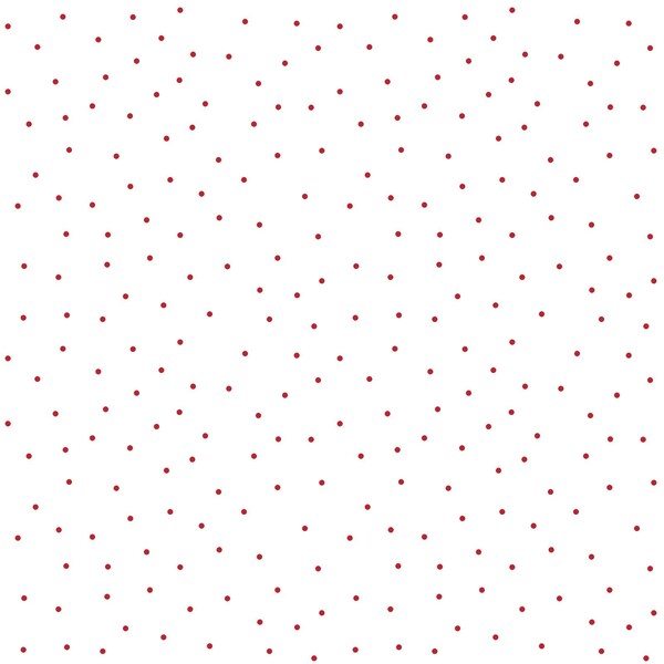 Kimberbell Basics Collection Tiny Dots White Red Yardage by Kim Christopherson for Maywood Studios #MAS8210-WR 100% Cotton