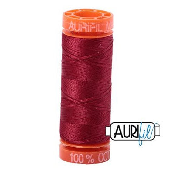 Aurifil Cotton Mako 1103 Burgundy 50wt Aurifil Cotton Mako 1103 Burgundy 50wt