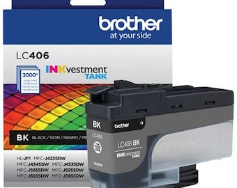 Brother LC406BK Black Ink Cartridge - INKvestment Tank - 3000 Page Yield