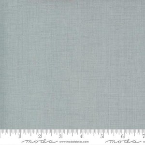 French General Solids Collection Ciel Blue Light Grey Solid Yardage Designed by French General for Moda Fabrics 100% Cotton #13529-169