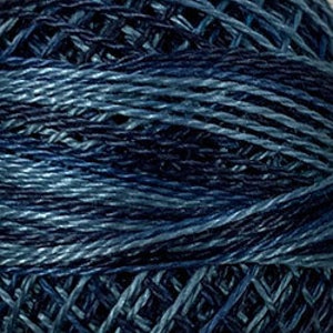 Valdani Sea Deep Variegated Cotton Floss M68~27 Meters 3 Strand Floss Thread