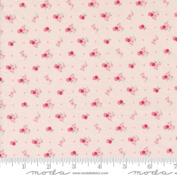 My Summer House Novelty Meadowsweet Flowers Dots Pink Yardage (44" x 45") Wide by Bunny Hill Designs for Moda Fabrics #3045-14 100% Cotton