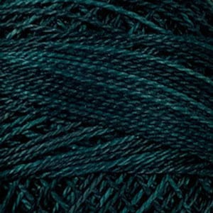 Valdani Blackened Teal Variegated  Perle Cotton H203~100 Meters 12 WT Perle Cotton Thread~