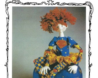 Super Zoey  -  23" Cloth Doll Sewing Pattern - PDF Download Pattern by Julie McCullough of Magic Threads