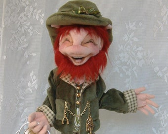 SH931E - Dillon,  14" Leprechaun Cloth Doll Making Sewing Pattern - PDF Instant Download by Shelley Hawkey of Abra Creations