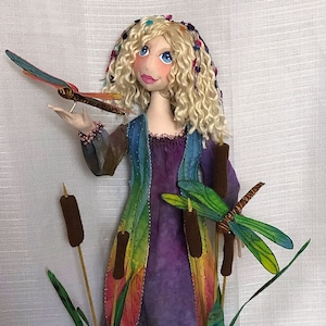 New!  "Wonder", a 16 inch Cloth Art Doll Pattern and Tutorial by Nancy Hall.  PDF Instant Download – Start Sewing Today! - NH709E