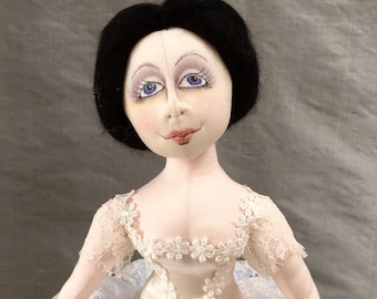 Novo! The Dancers, padrão de costura de boneca de pano de bailarina tradicional / dançarina sentada de 19 "por Jan Horrox - padrão de download instantâneo de PDF - JX920E